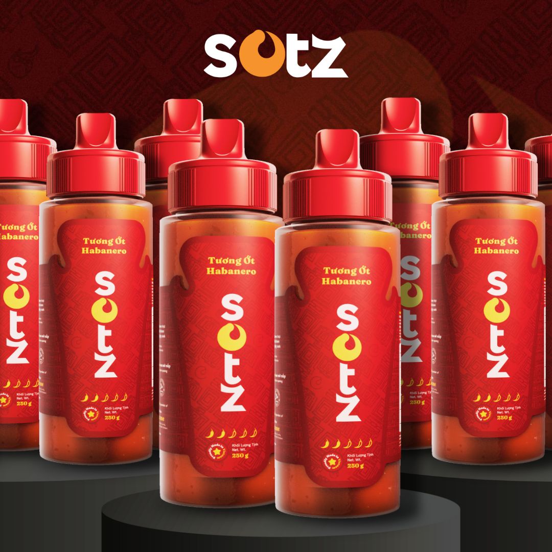 Pack 12 Sotz Habanero Hot Sauce - 250g Hot Sauce